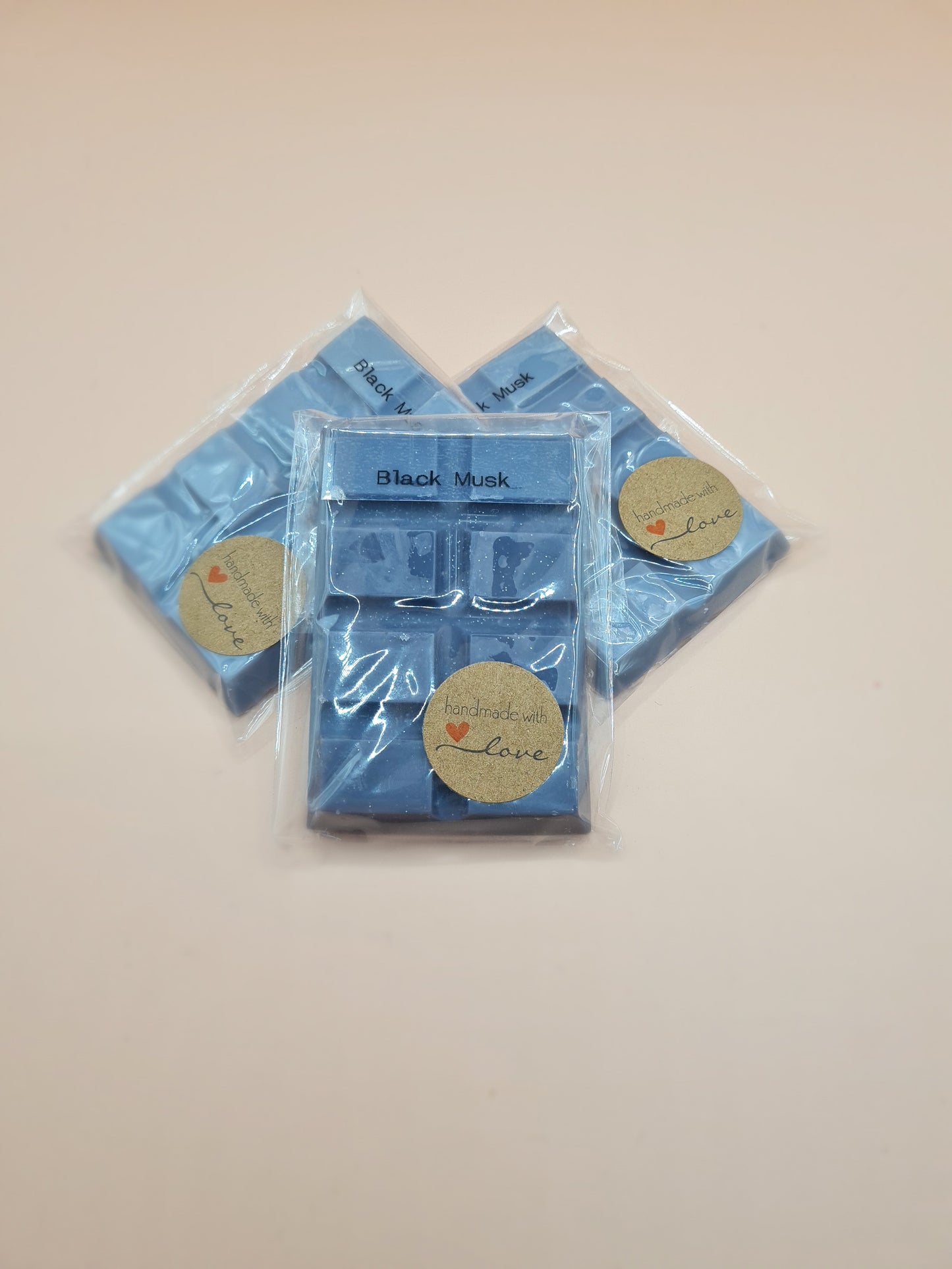 Black musk scented snap bar wax melts