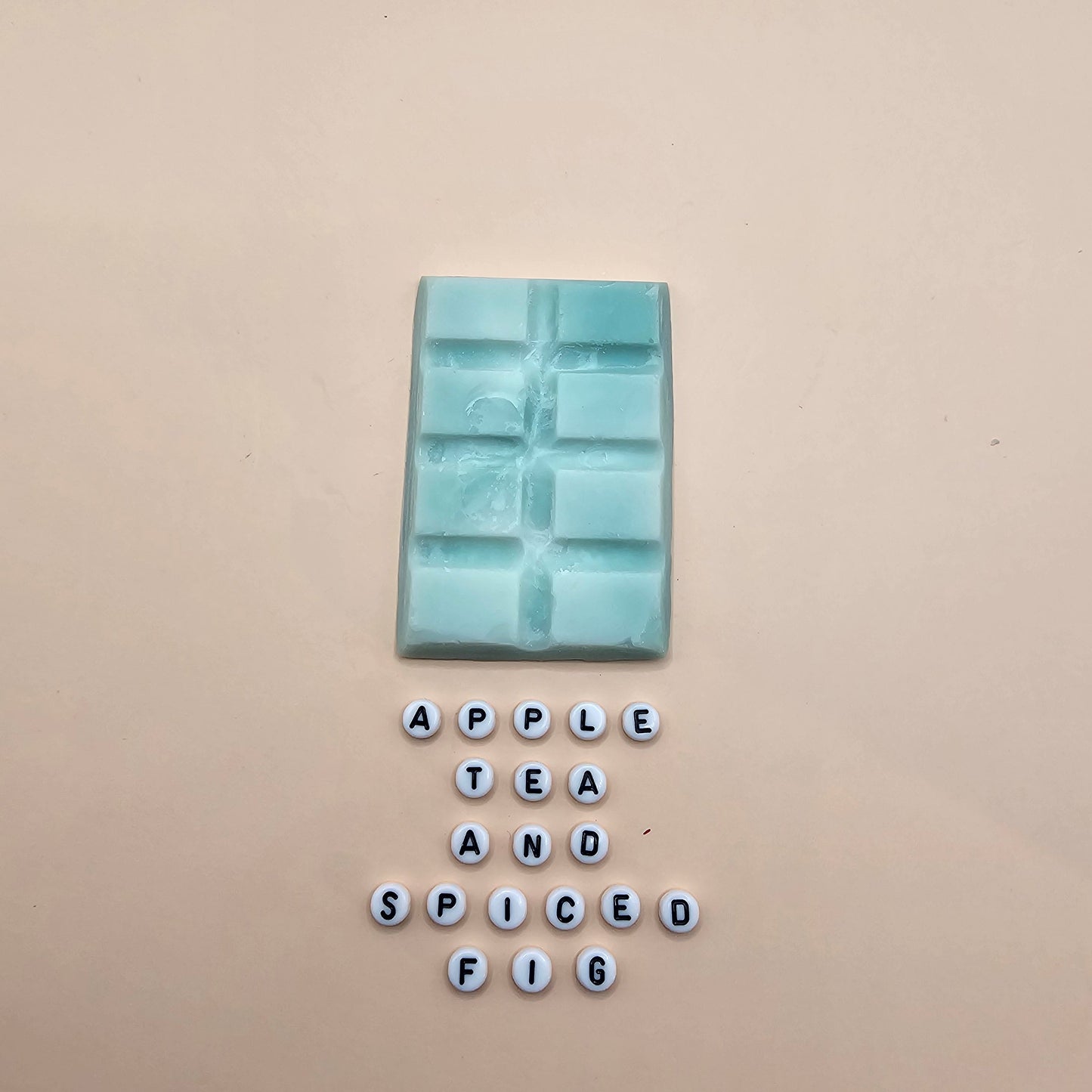 Apple tea and spiced fig scented snap bar wax melts