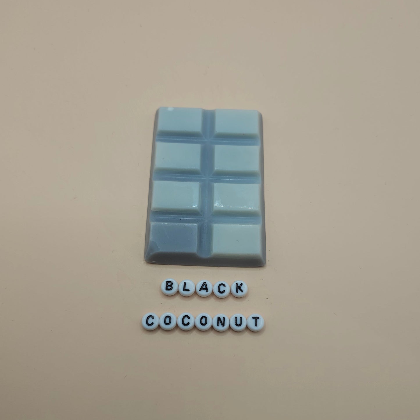 Black coconut scented snap bar wax melts