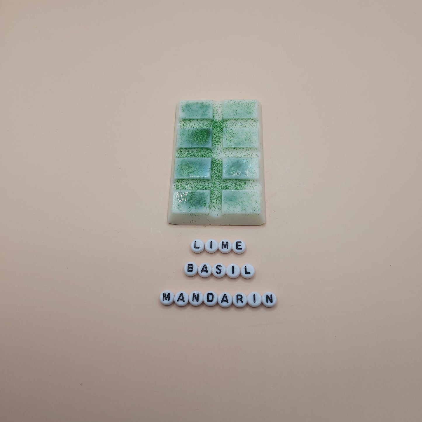 Lime Basil Mandarin scented snap bar wax melts