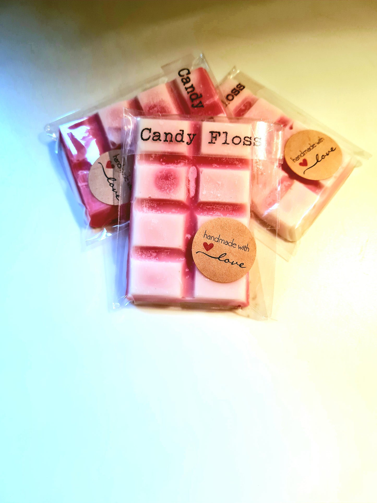 Candy floss scented snap bar wax melts
