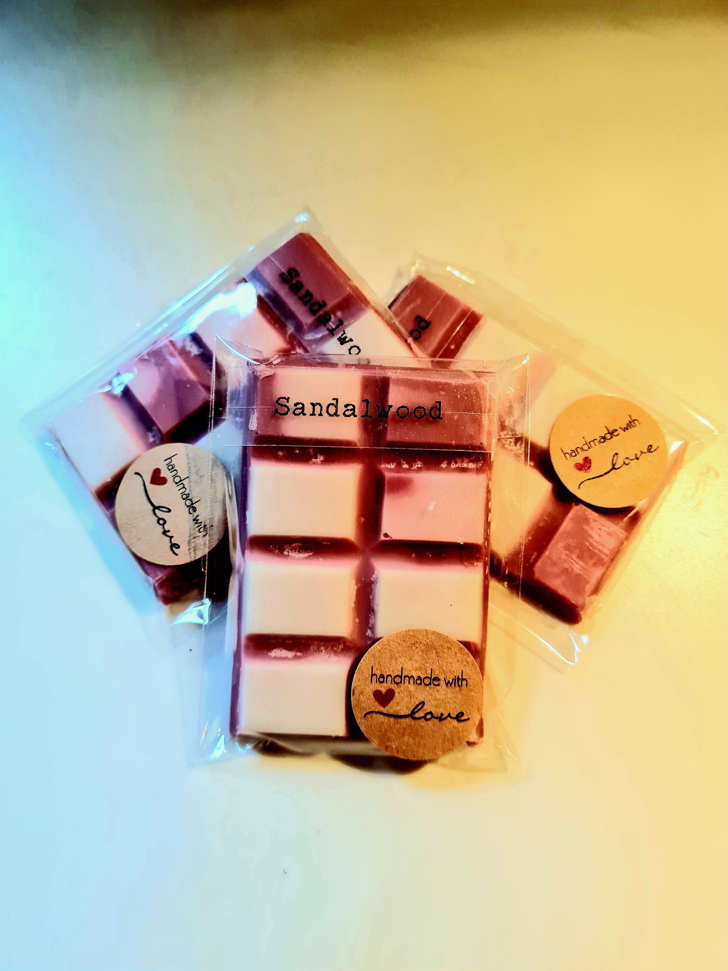 Sandalwood scented snap bar wax melts