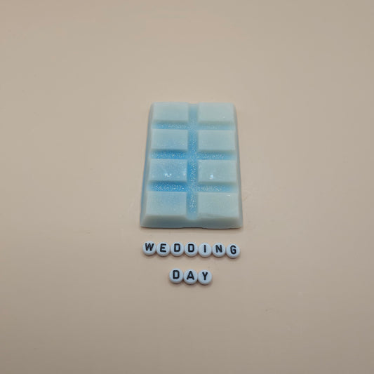 Wedding day scented snap bar wax melts